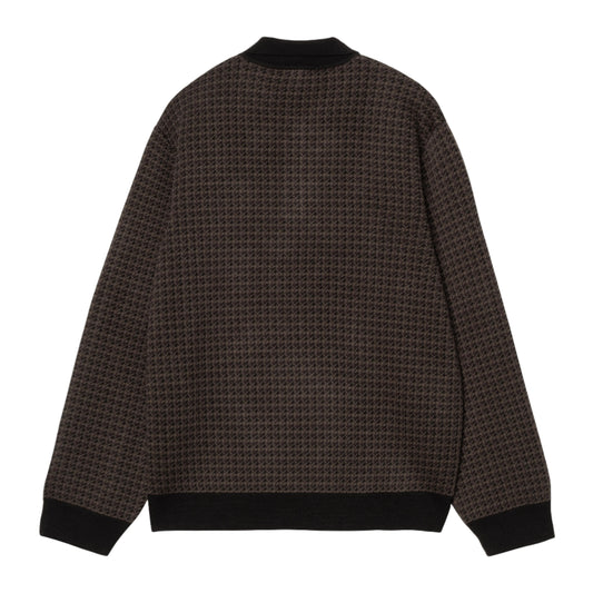 Carhartt WIP L/S Lowis Polo Houndstooth Vitola Heather