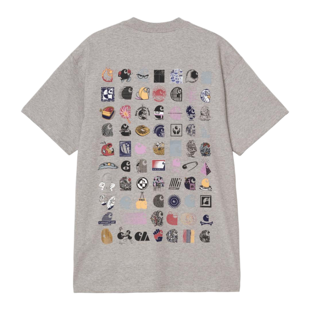 Carhartt WIP S/S C Logo Archive T-Shirt Grey Heather