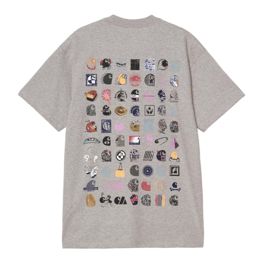Carhartt WIP S/S C Logo Archive T-Shirt Grey Heather