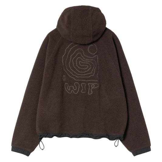 Carhartt WIP W' Hooded Helix Fleece Jacket Palisander / Black
