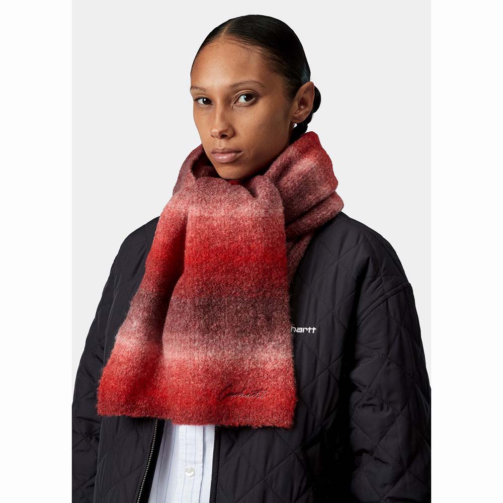 Carhartt WIP TonyJacquard Scarf Palisander / Glassy Pink