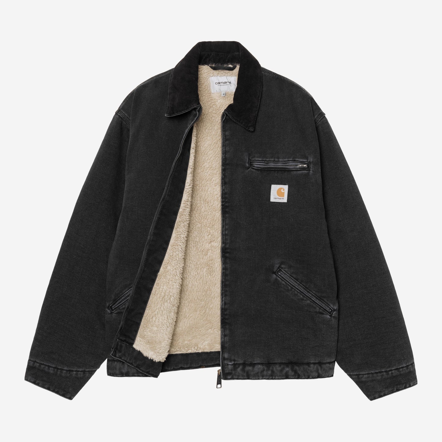 Carhartt WIP OG Detroit Jacket Black / Black stone washed