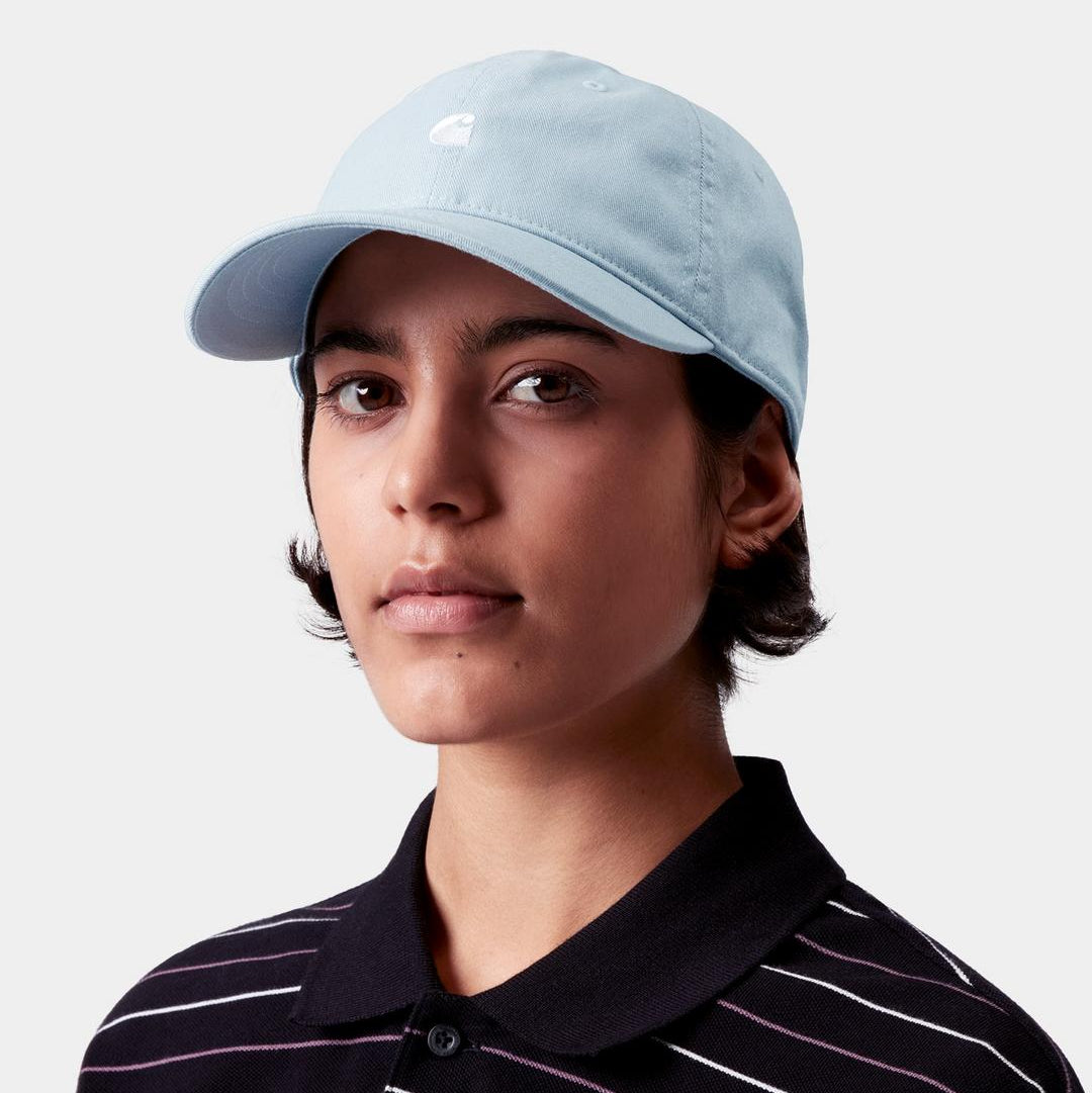 Carhartt WIP Madison Logo Cap Tourmaline / White