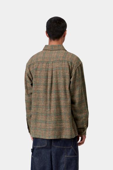 Carhartt WIP L/S Bagley Shirt Bagley Check Hamilton Brown