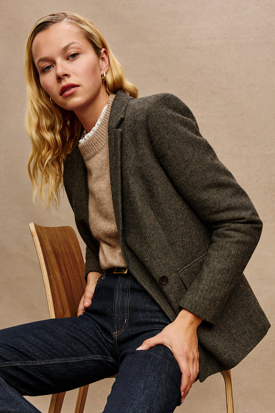 Rails Jac Camel Black Herringbone
