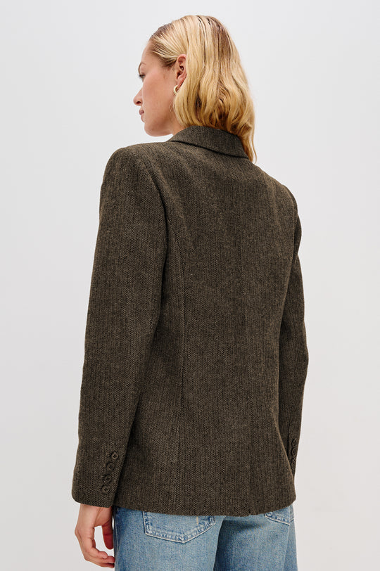 Rails Jac Camel Black Herringbone