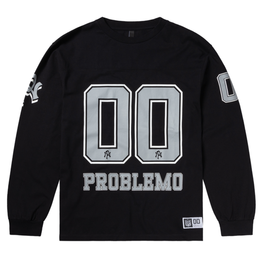 No Problemo NP00 Sports LS Jersey Black
