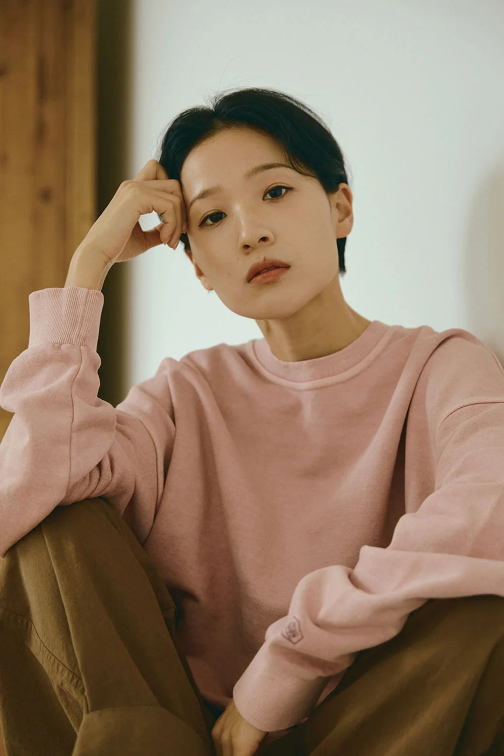Kappy Pigment Sweatshirt Dusty Pink