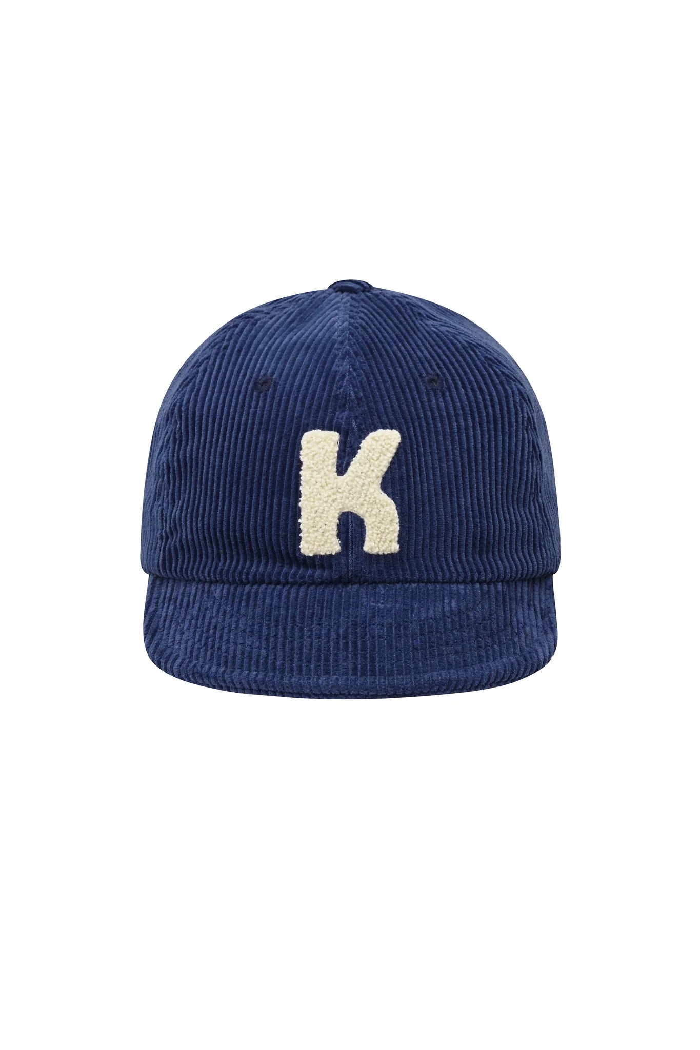 Kappy Corduroy Logo Cap Blue