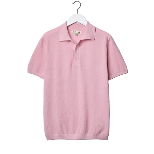 Merz b. Schwanen Knitted Polo Dusted Pink