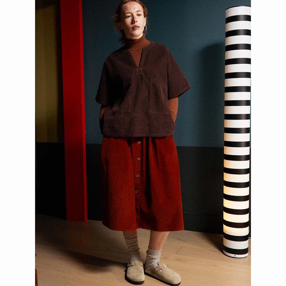 L.F.Markey Isaac Skirt Midi Rust