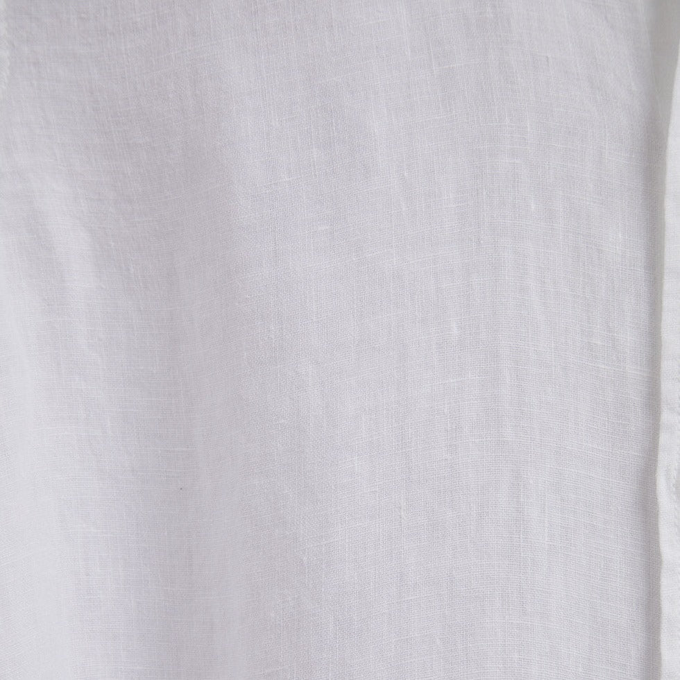 Portuguese Flannel Linen LS Shirt White