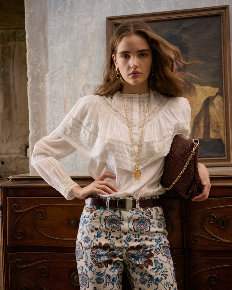 Petite Mendigote Milady Blouse Ecru