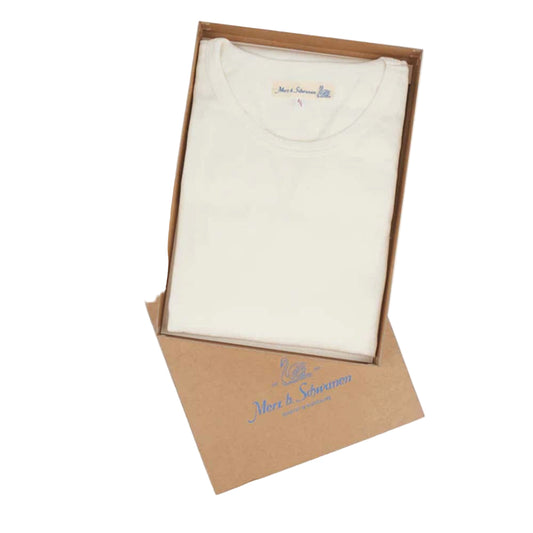 Merz b. Schwanen 2M15 LS Loopwheeled T-Shirt White