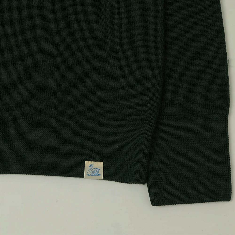 Merz b. Schwanen Merino Pullover Bottle Green