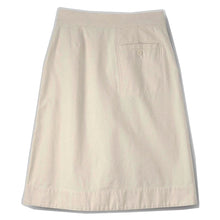 Load image into Gallery viewer, MHL W&#39; Cinch Waist Skirt Workwear Cotton Twill Off White
