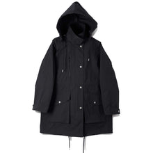 Load image into Gallery viewer, MHL W&#39; Stand Collar Parka Paper Dry Polyester  Black
