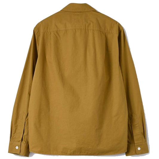 MHL Overall Shirt Washed  Cotton Poplin Ochre