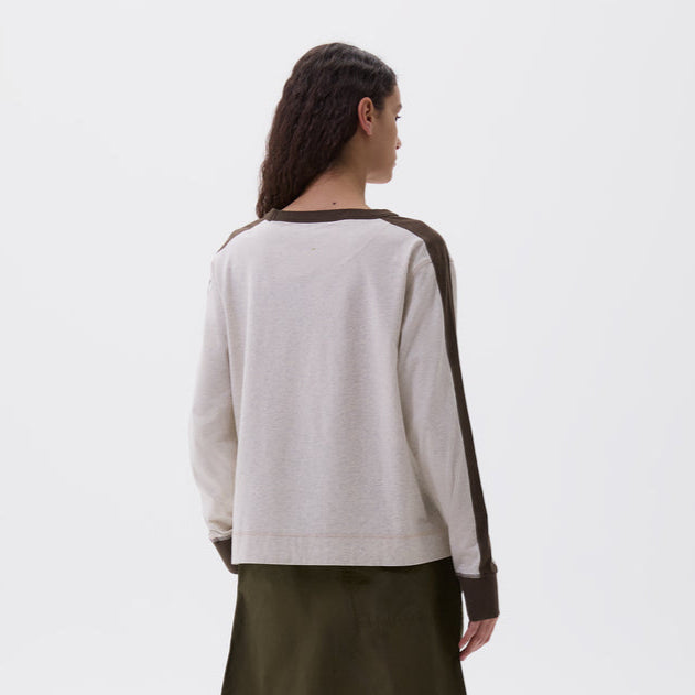 MHL W' Training Top Dry Cotton Off White /  Khaki
