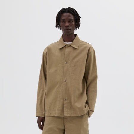 MHL Chore  Shirt Irregular Cotton Drill Oat