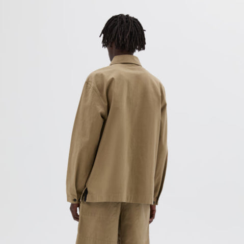 MHL Chore  Shirt Irregular Cotton Drill Oat