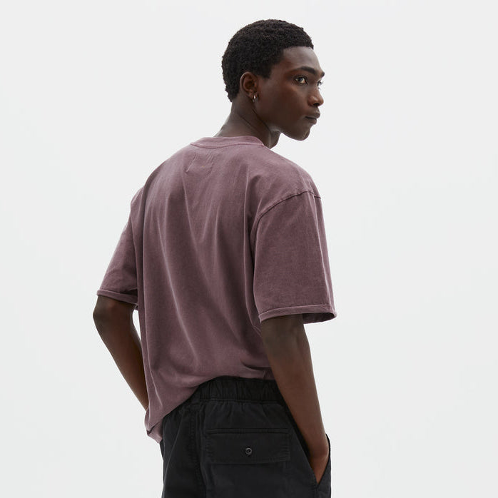 MHL Simple T-Shirt Lightweight Jersey Berry / Mahogany