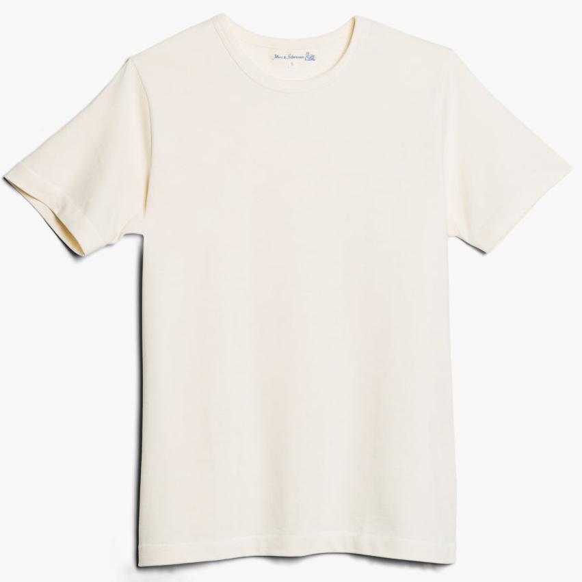 Merz b. Schwanen 215 Loopwheeled T-Shirt Nature