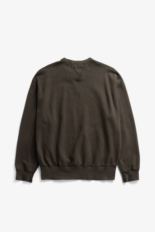 Norse Projects Gilja Brushed Diagonal Sweatshirt Beech Green