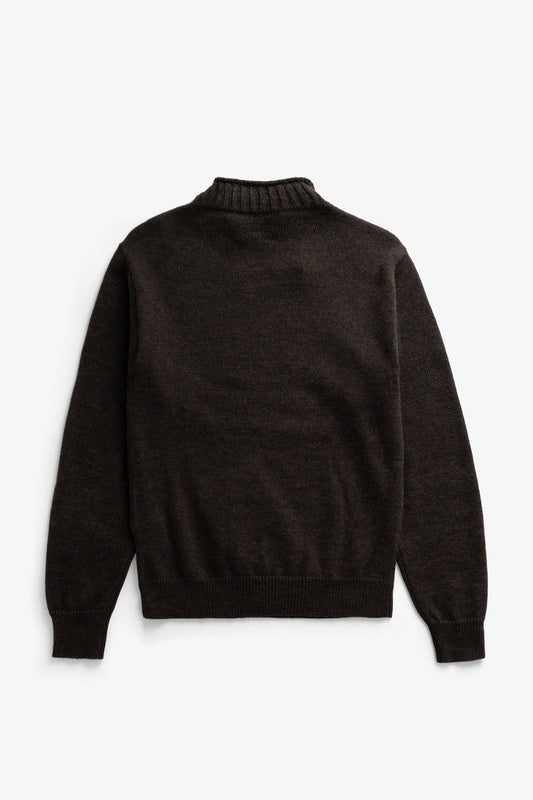 Norse Projects Sagvatnet Wool Roll Neck Sweater Delicioso Brown