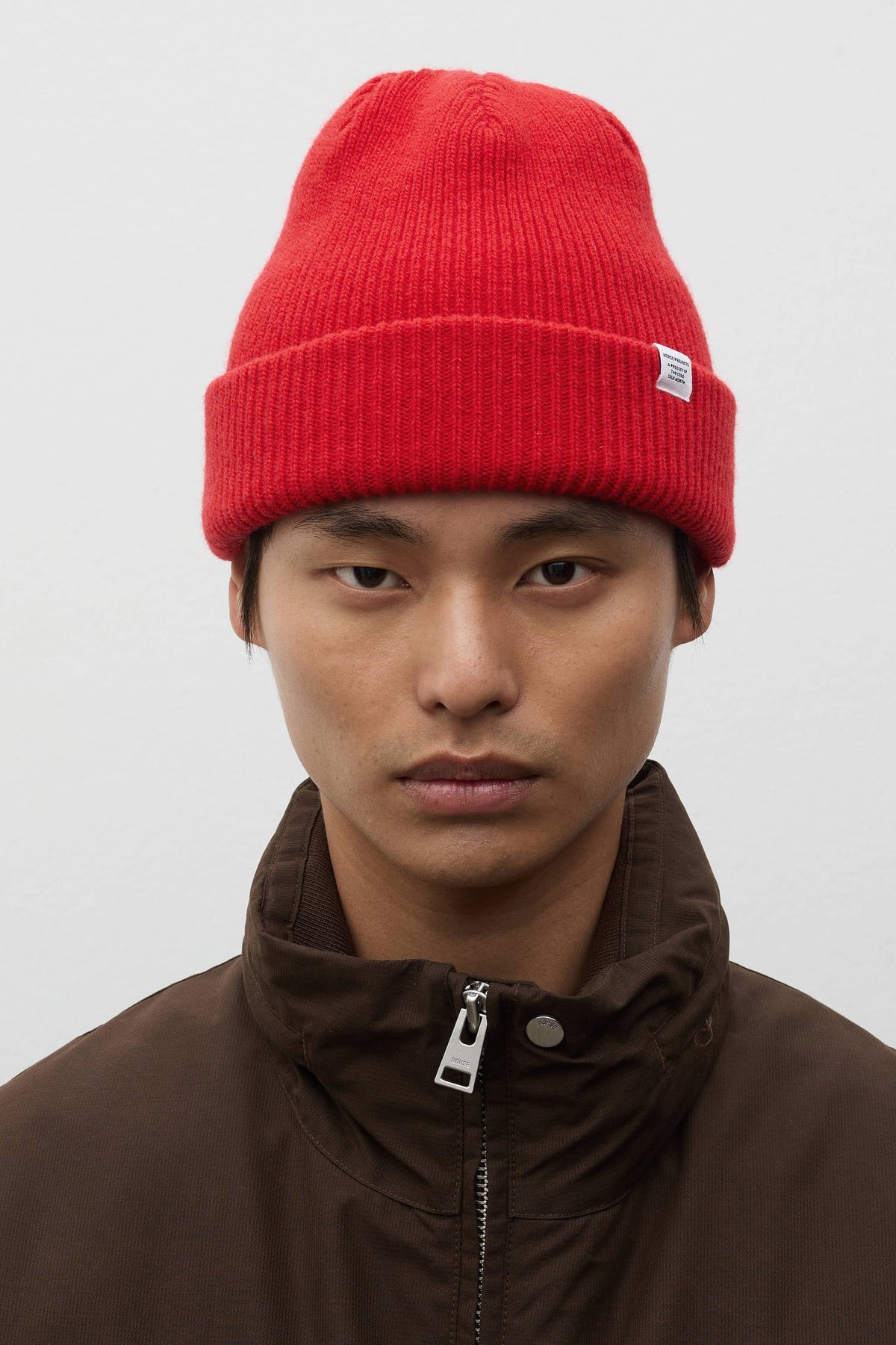 Norse Projects Norse Beanie Coral Red