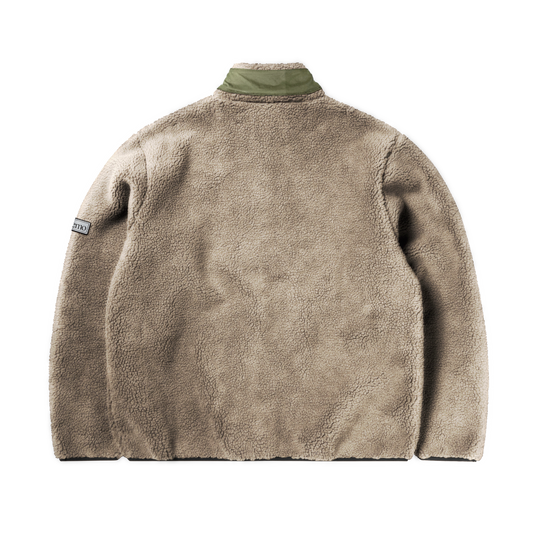 No Problemo Forest Heavy Fleece Jacket Ecru