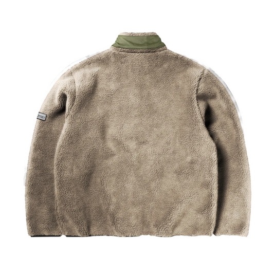 No Problemo Forest Heavy Fleece Jacket Ecru