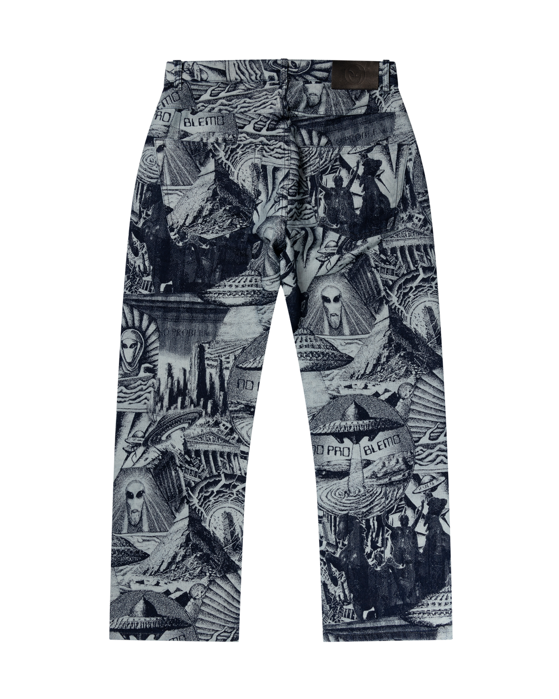 No Problemo Apocalypse Jacquard Bagi Jean Blue