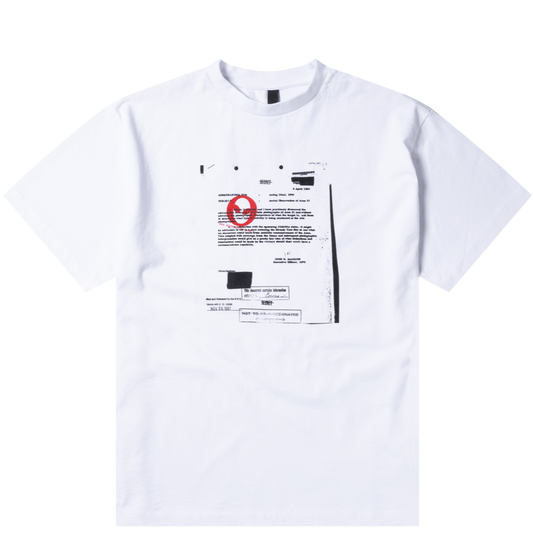 No Problemo Redacted SS Tee White