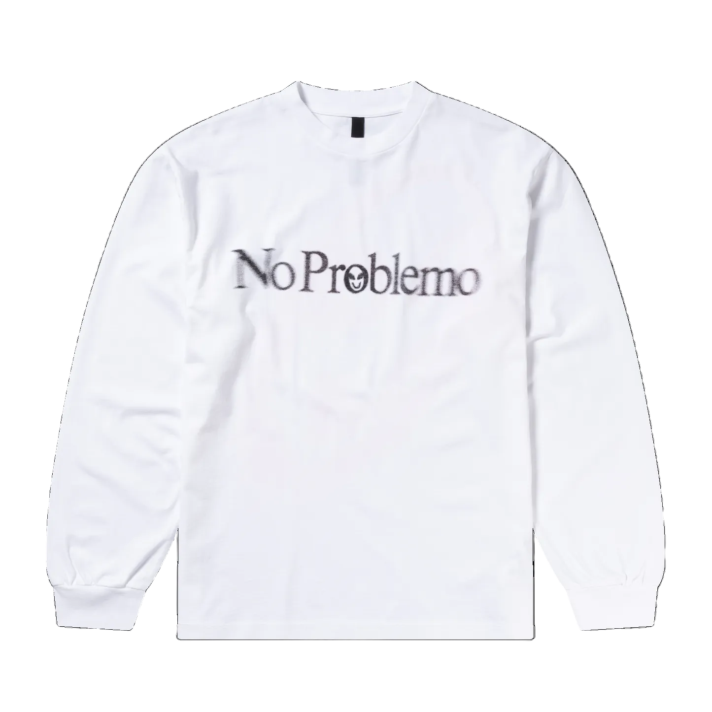 No Problemo Smile Away LS Tee White