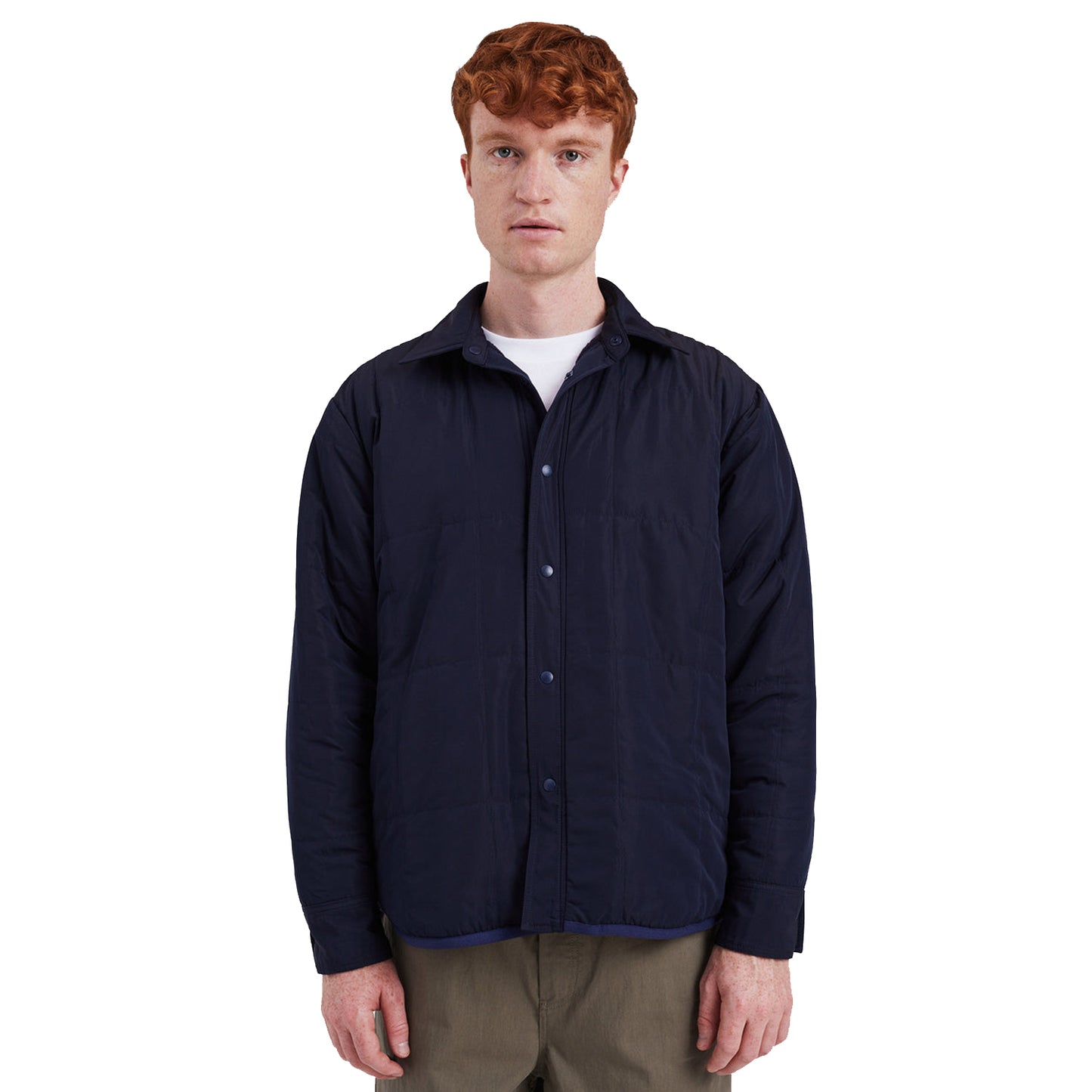 Norse Projects Ulrik Reversible Fleece Overshirt Dark Navy
