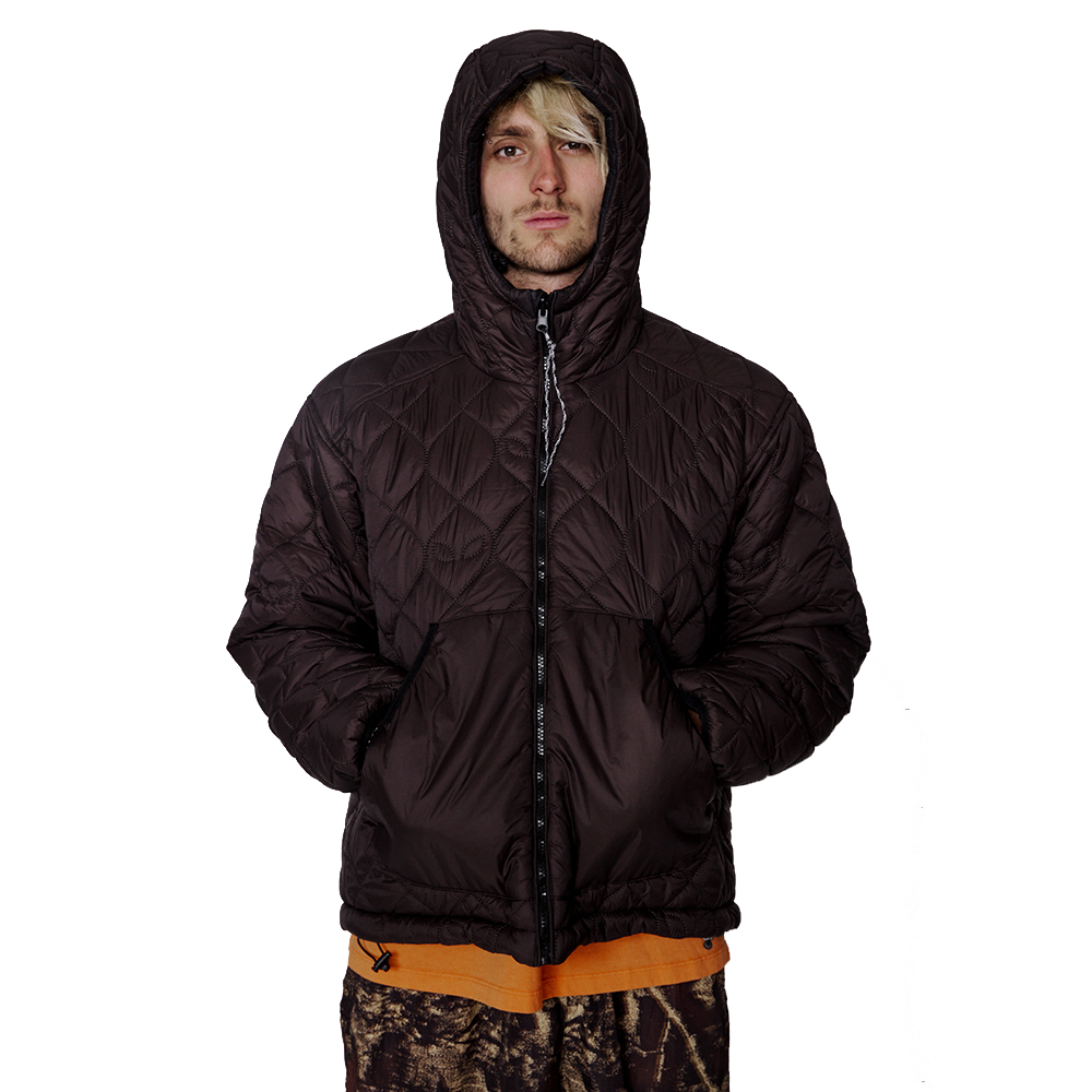 No Problemo  Reversible Alien-O Puffer Jacket Black