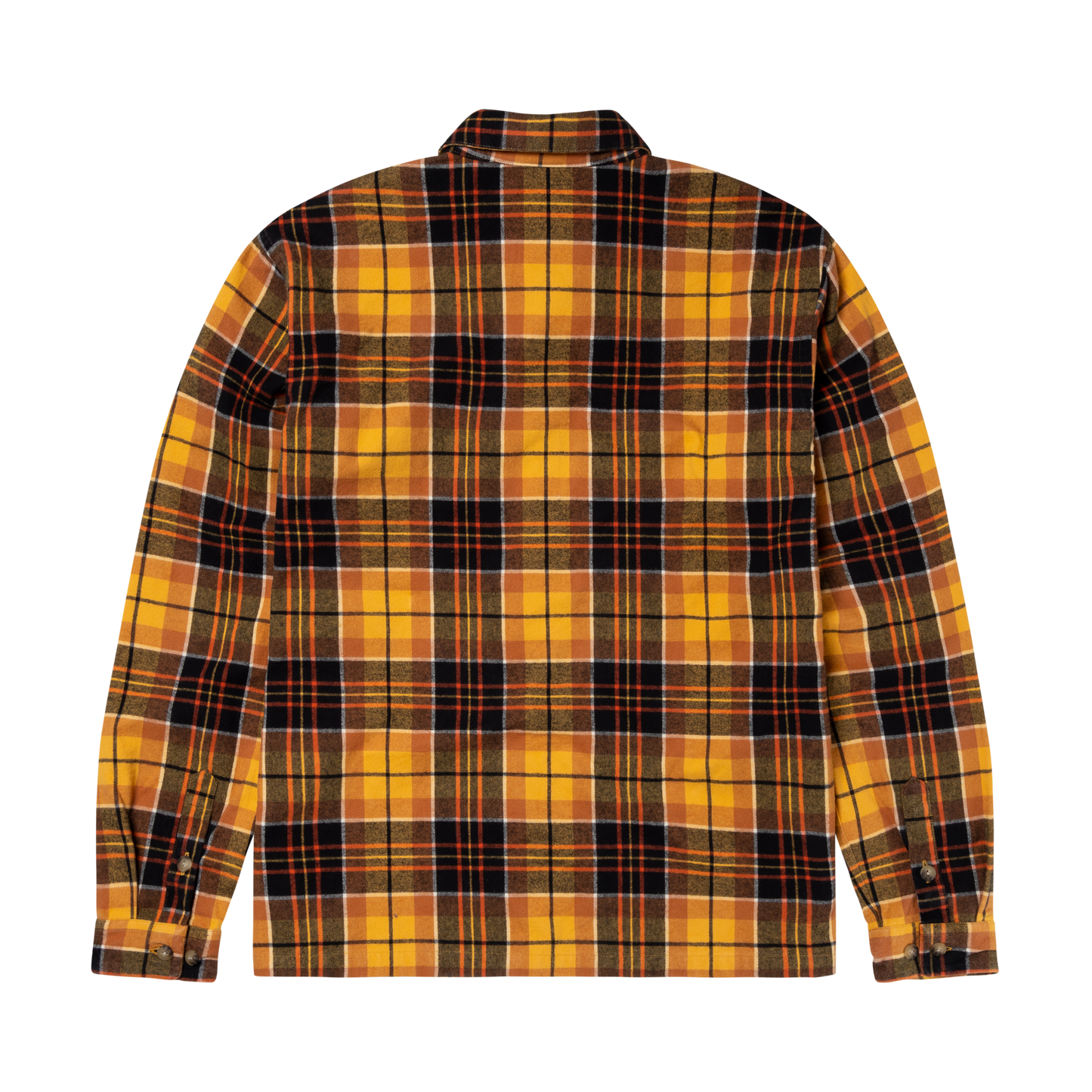 No Problemo Heavy Plaid Shirt Orange
