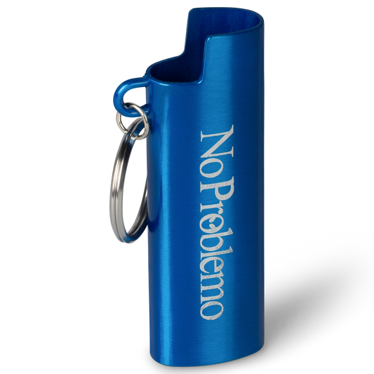No Problemo Lighter Case Blue