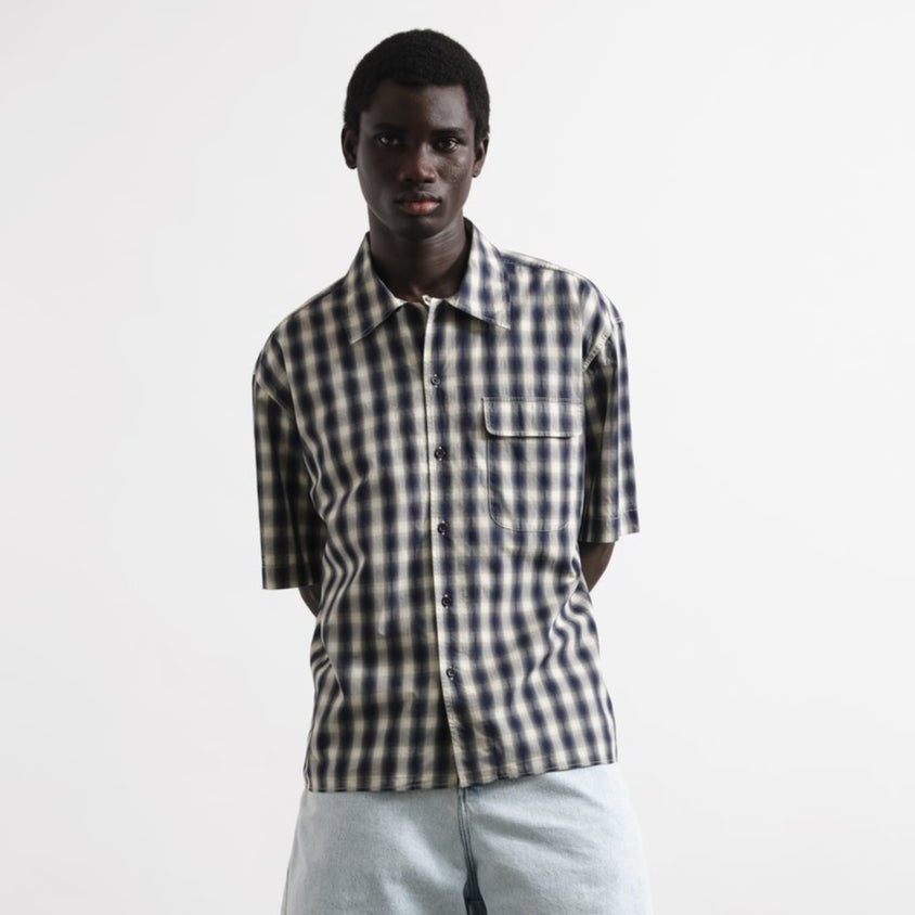 YMC Mens Wray Short Sleeve Shirt Green