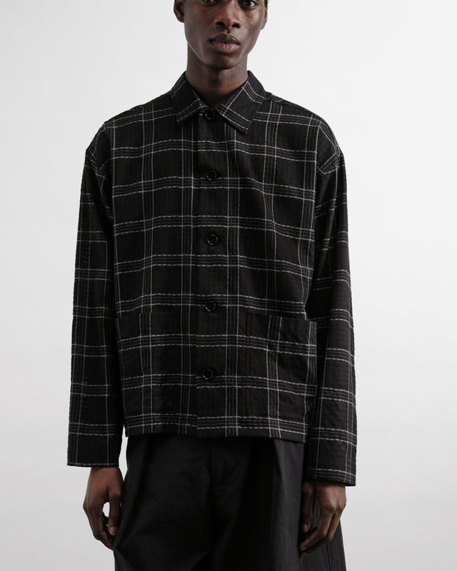 YMC Mens PJ Overshirt Black