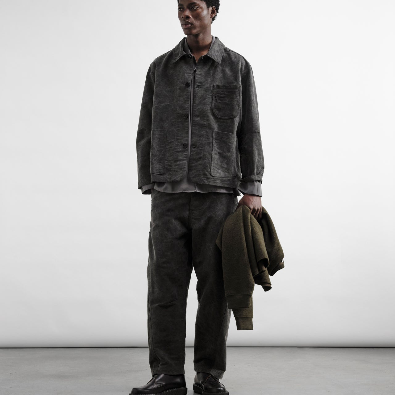 YMC Mens Construction Jacket Charcoal