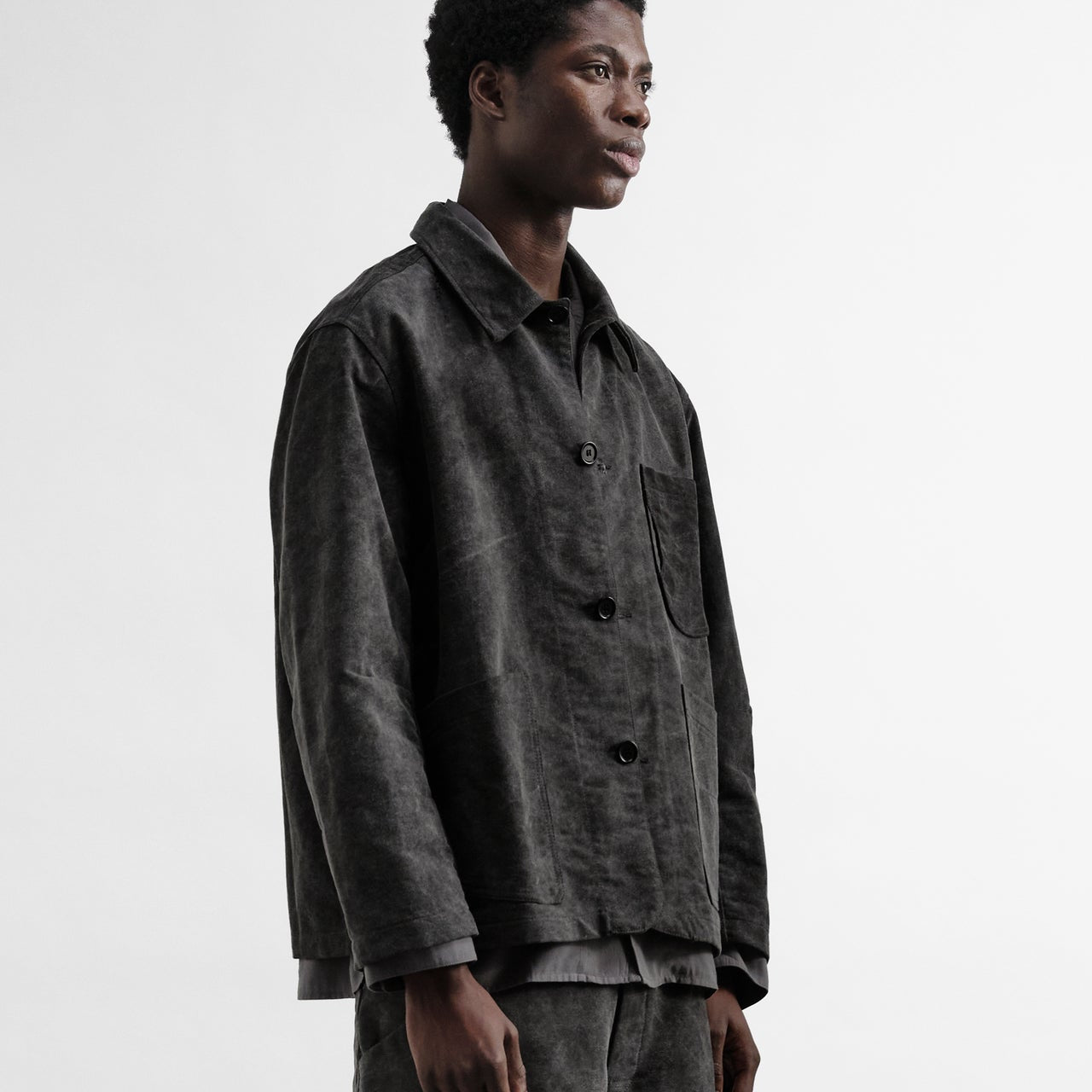 YMC Mens Construction Jacket Charcoal