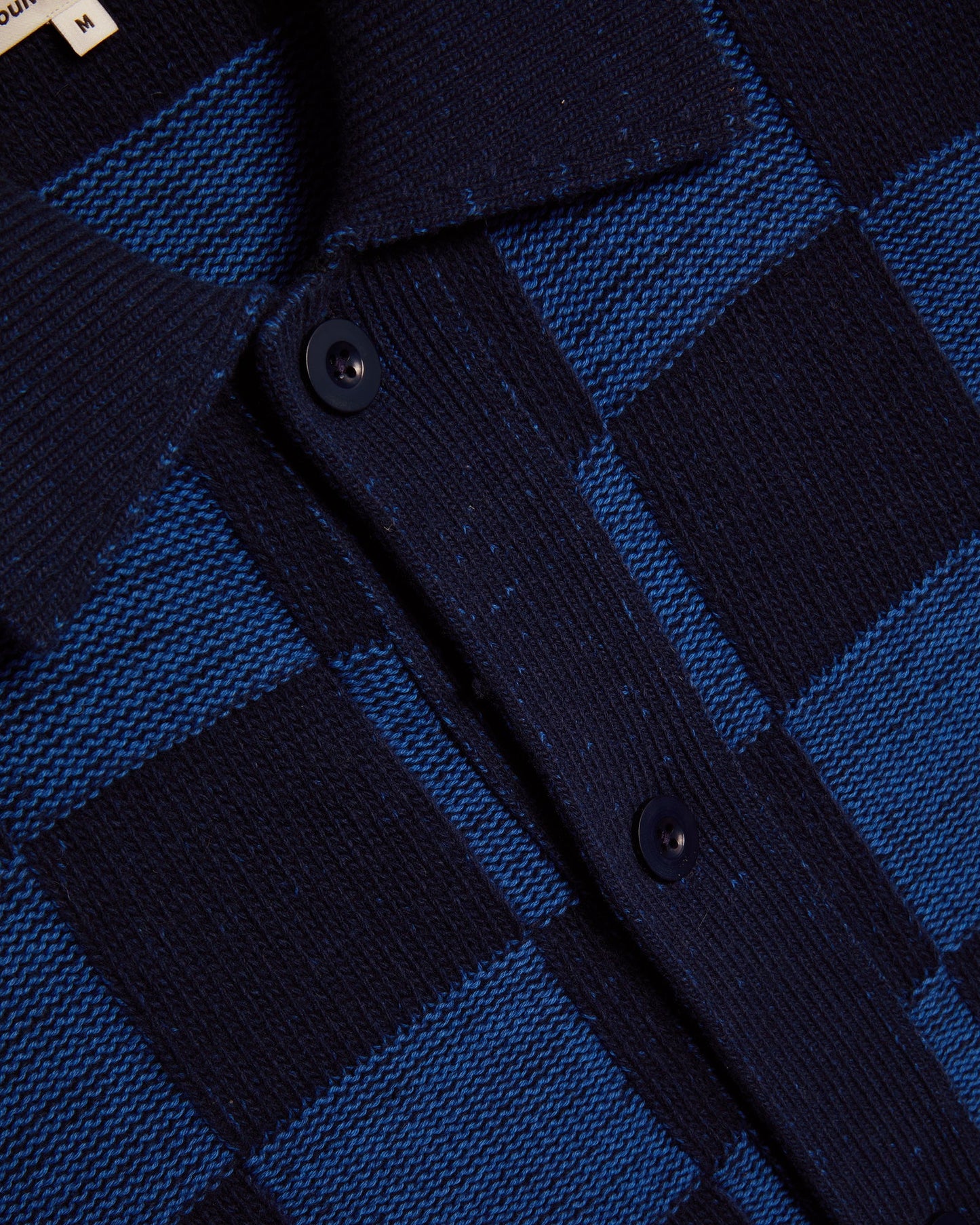 YMC Mens Baker Cardigan Blue