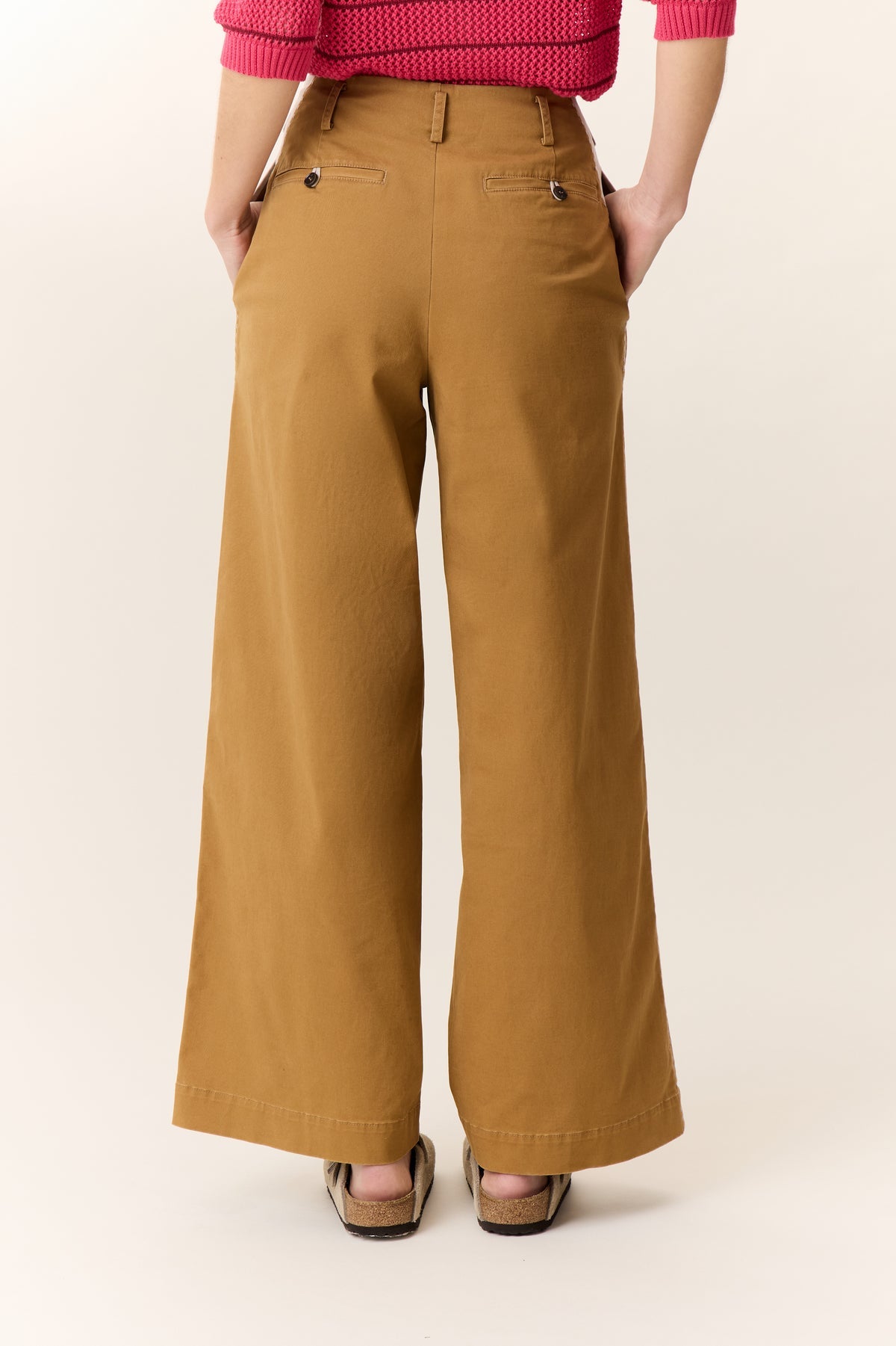 Leon & Harper Pippa Plain Pants Beige