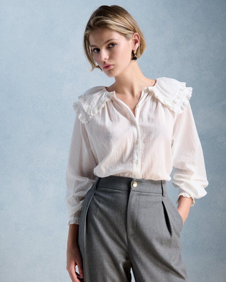 Petite Mendigote Constance Blouse Ecru