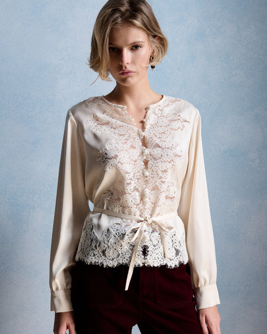 Petite Mendigote Telma Blouse Ecru