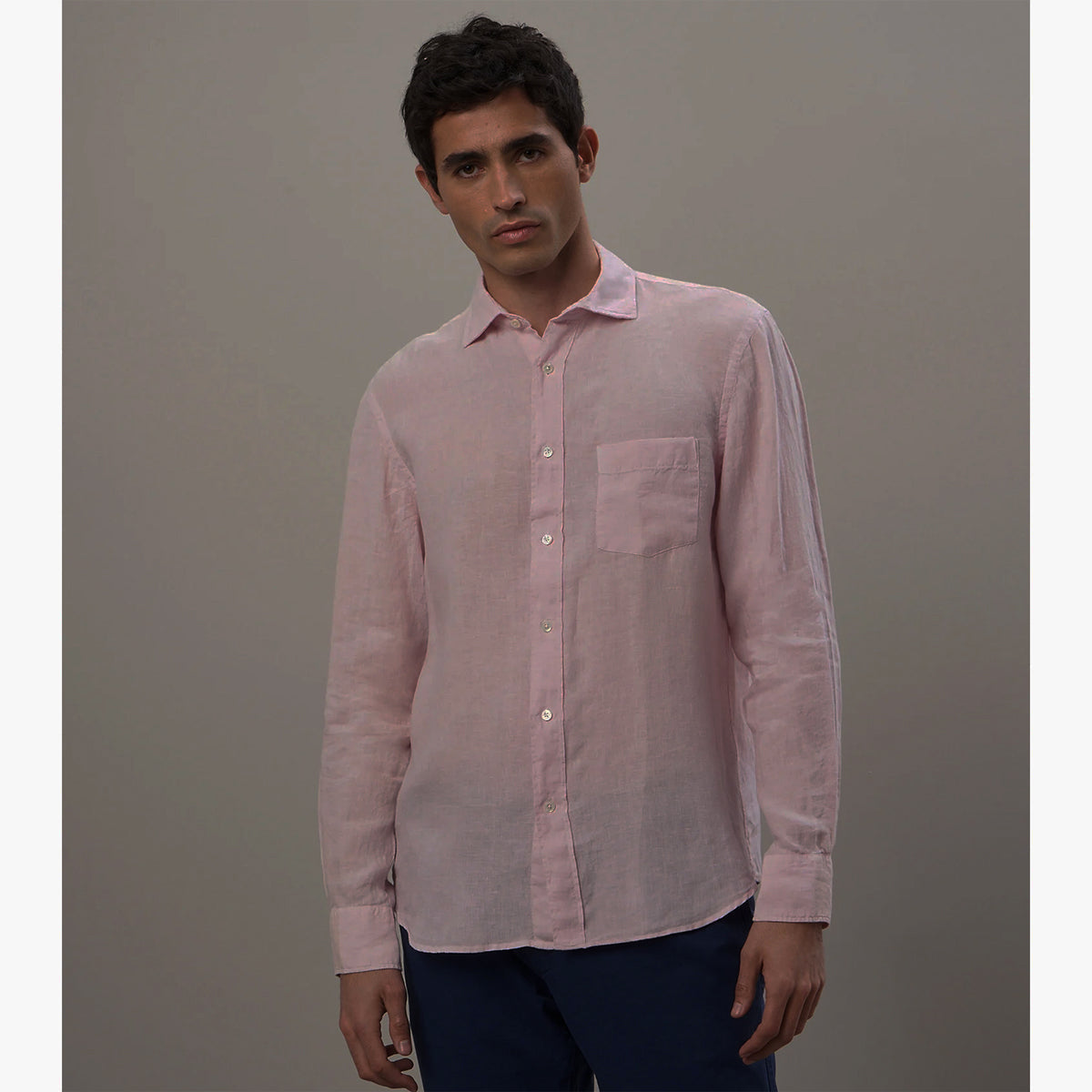 Hartford Paul Linen Shirt Pink
