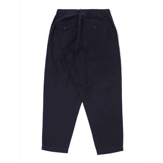 Universal Works Brushed Moleskin Pleated Track Pant Navy