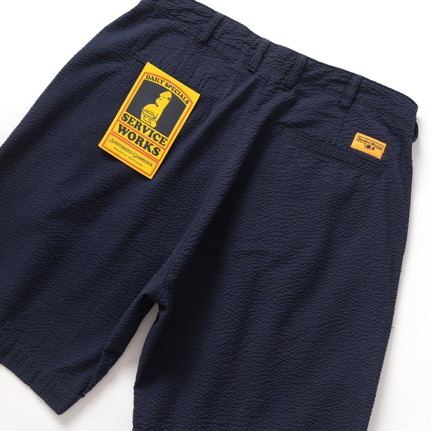 Service Works Seersucker Part Timer Shorts Navy